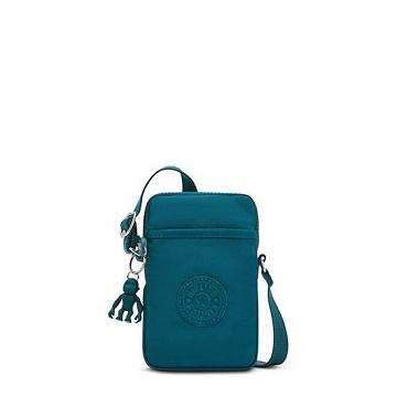 Kipling Tally Crossbody Telefoon Tas Turquoise | BE 1364SG